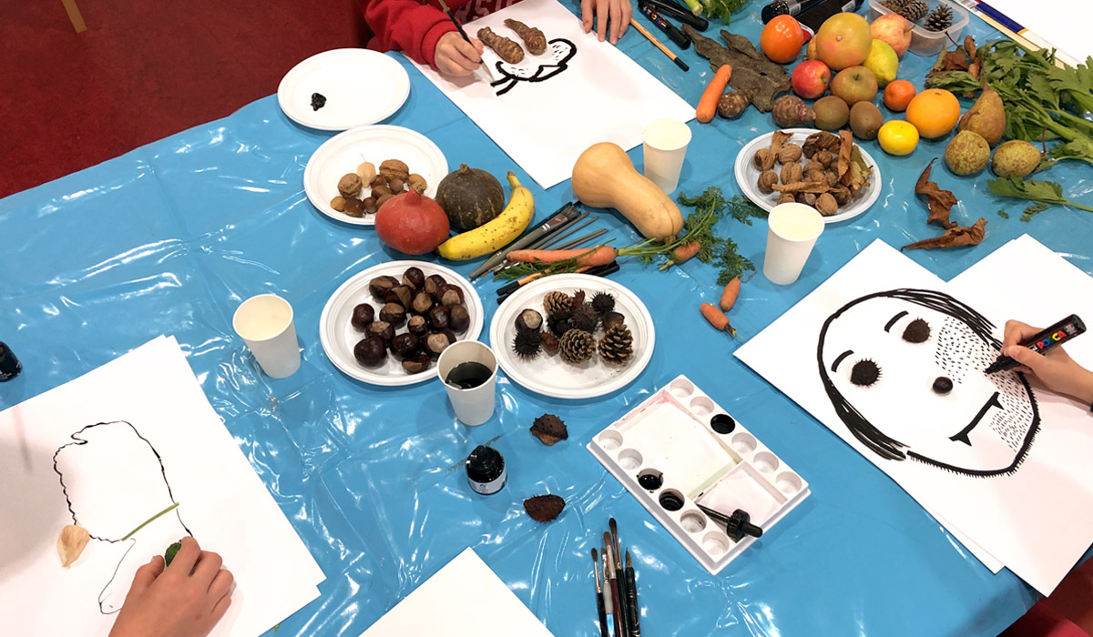 atelier dessin fruits et légumes à Toulouse