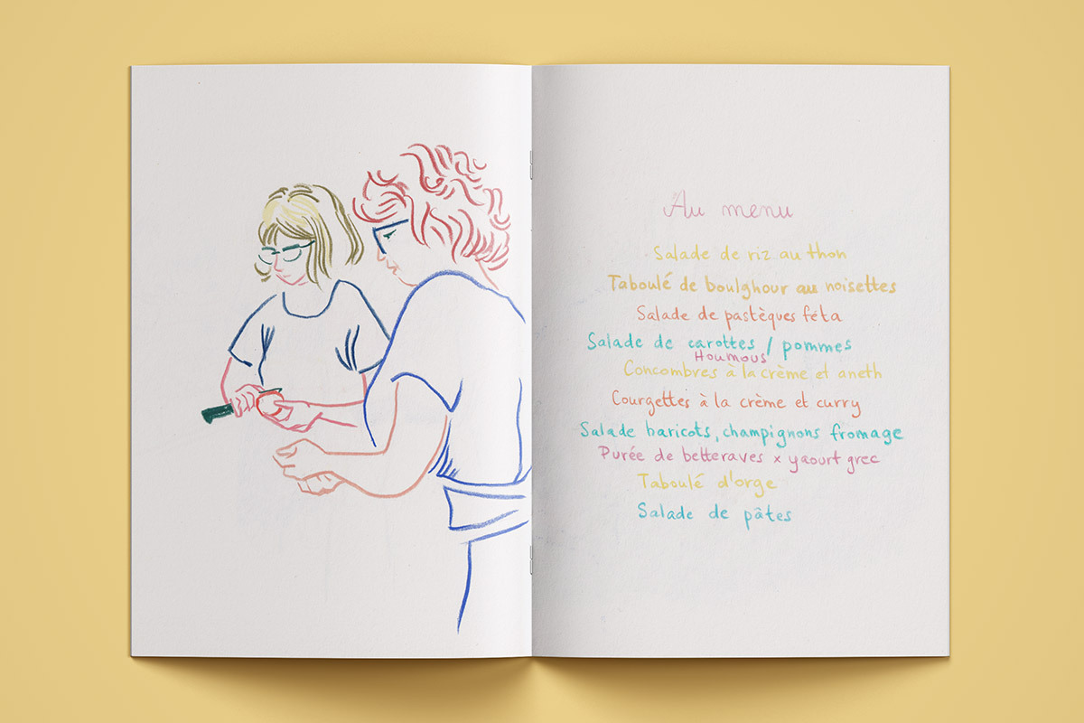 Carnets de dessin en couleurs