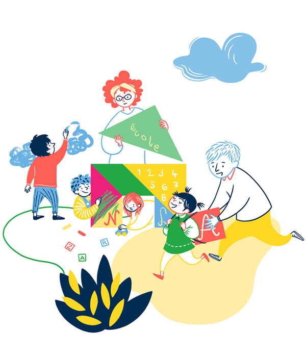 illustration guide petite enfance école