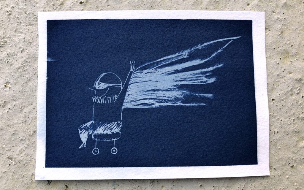 illustration cyanotype pilote